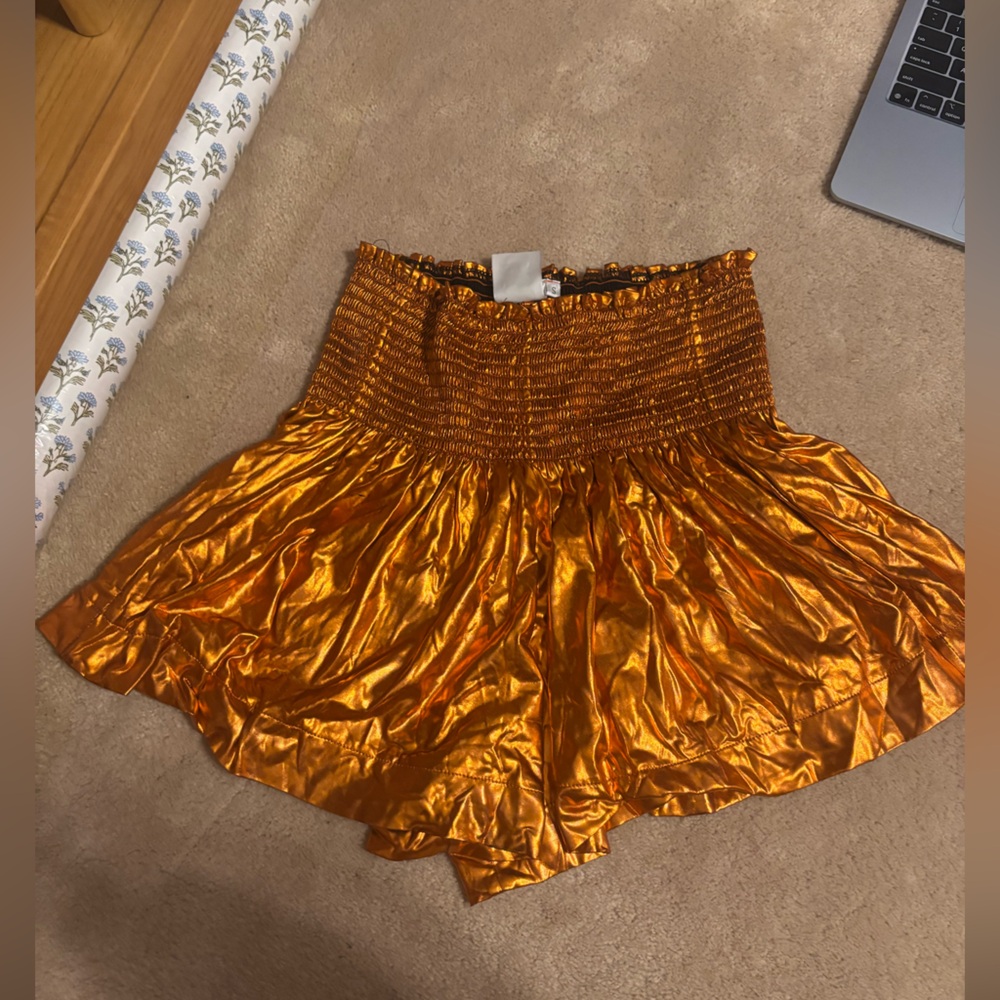 Shiny Orange Shorts Queen of Sparkles